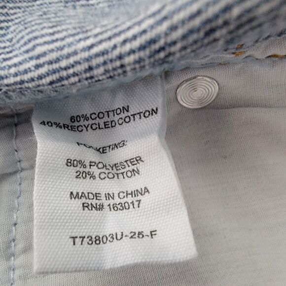 Princess Polly Women' Size 12 Holly Asymmetrical Straight Leg Button Fly Jeans - Picture 12 of 13